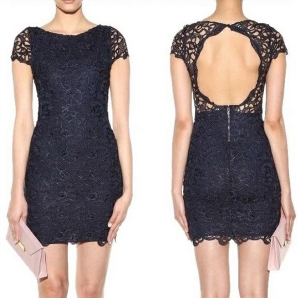 Alice and Olivia Navy Mini Dress - Picture 2 of 6